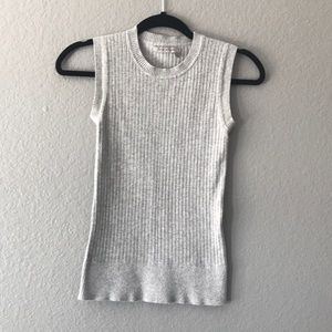XS Sweat Sleeveless Gray Top.